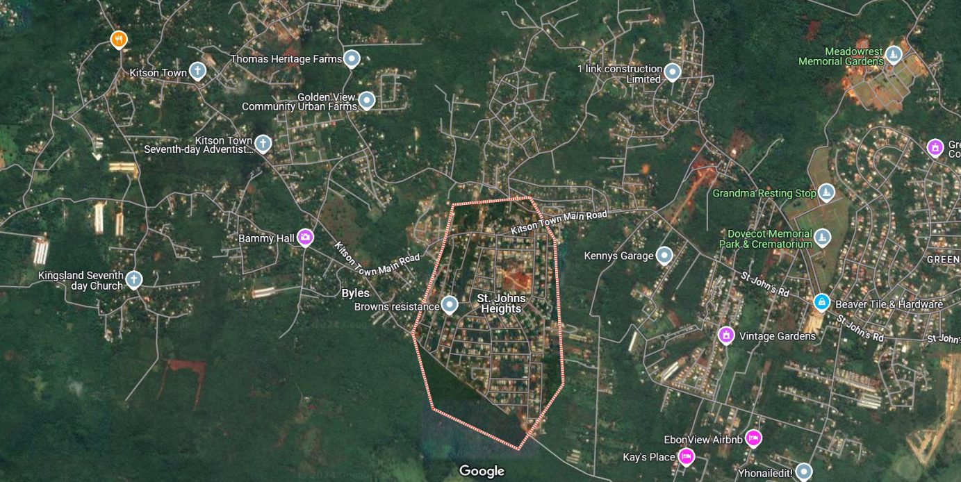 Palm Ridge Villas Location Map